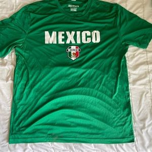 Mexico Soccer T-Shirt Icon Sports Green Size XL National Football Team